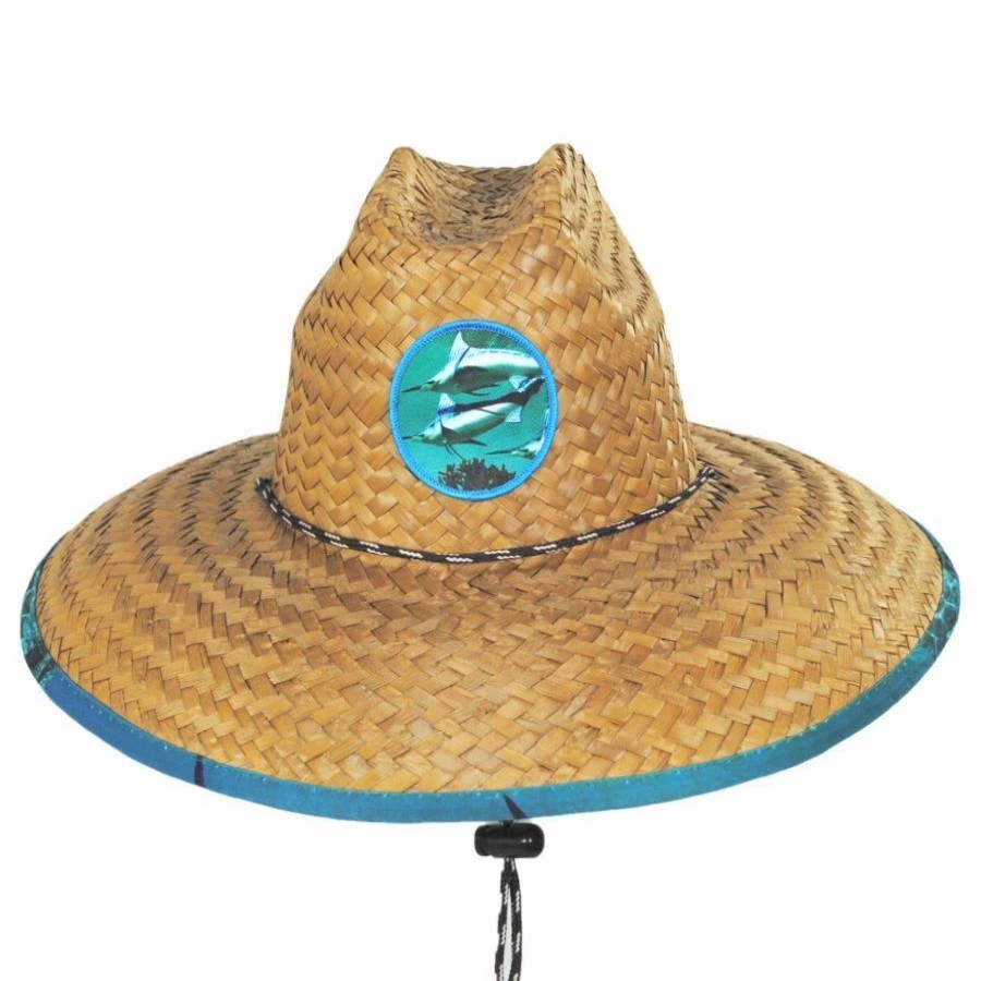 Outdoors * | Marlin Coconut Straw Lifeguard Hat — Mariandstore